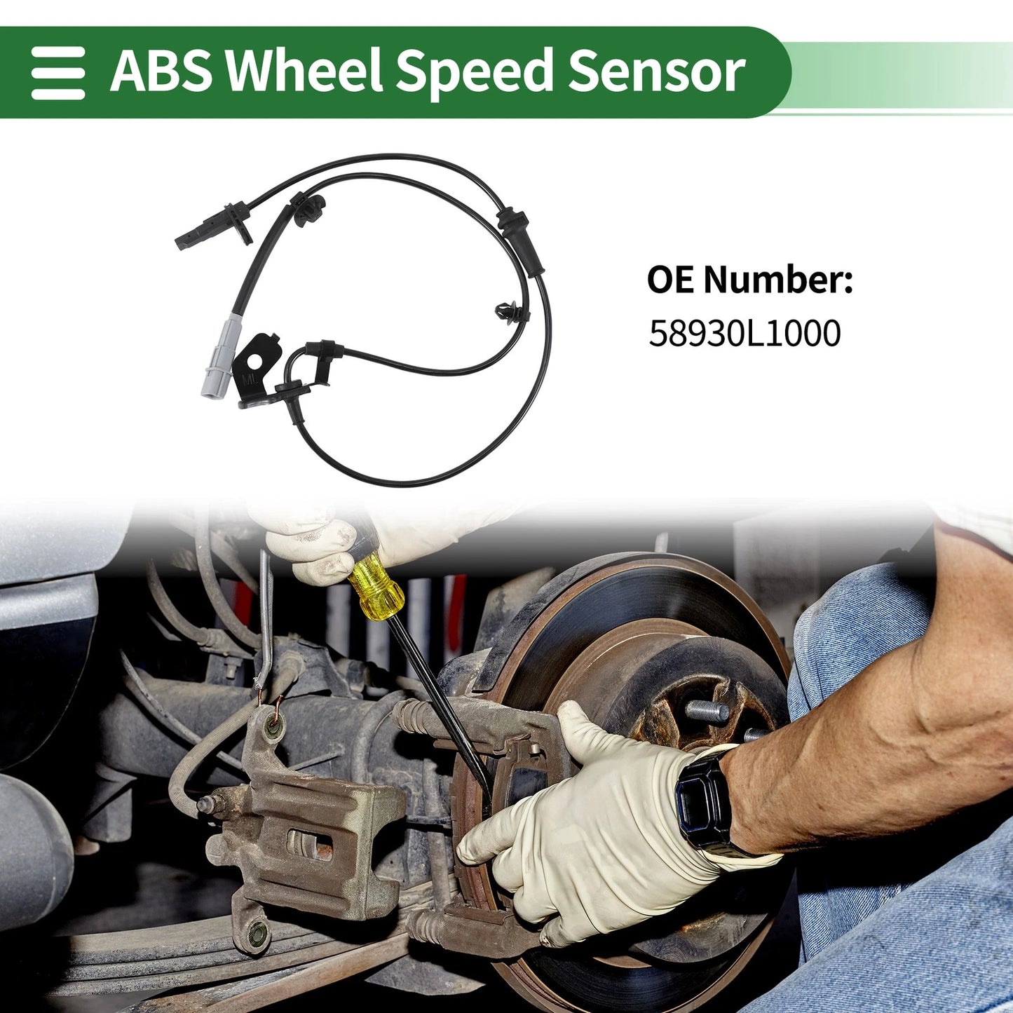 ABS Wheel Speed Sensor No. 58930L1000 for Hyundai Sonata (2020–2022)