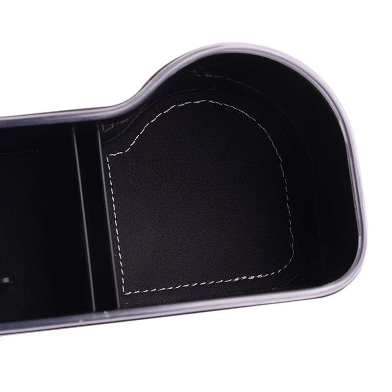 Car Seat Gap Filler Storage Box Holder with Dual USB
