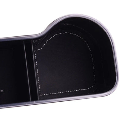 Car Seat Gap Filler Storage Box Holder with Dual USB