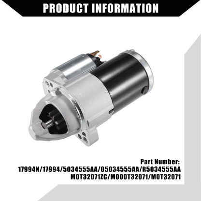 Starter Motor for Chrysler Sebring 2007-2010 - Durable Replacement Part