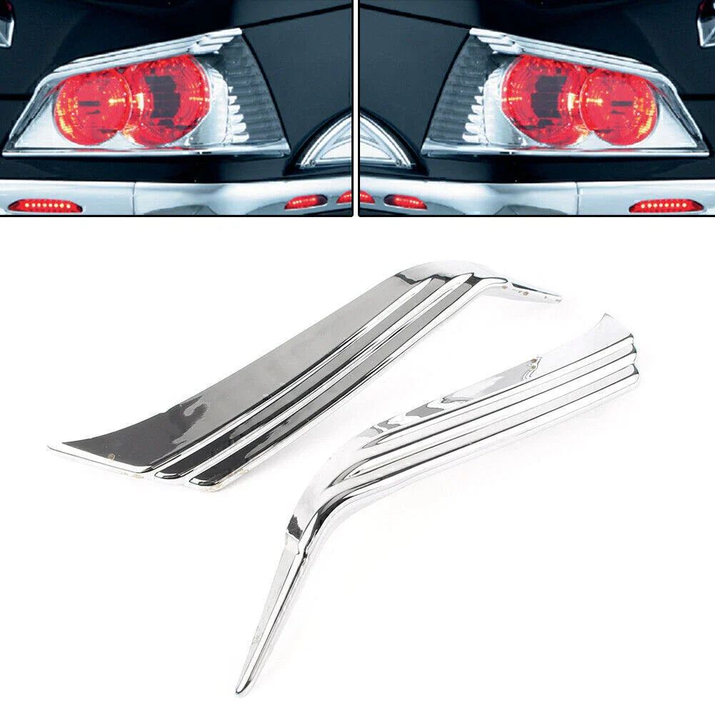 Trunk Tail Light Visors Trim Accent for Honda Goldwing 1800 (2012-2017)