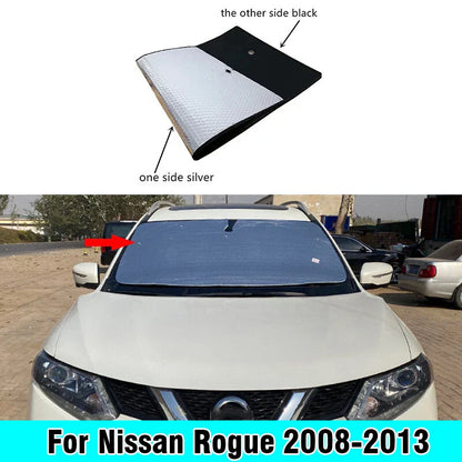 Front Windshield Sunshade Cover for Nissan Rogue (2008–2013)