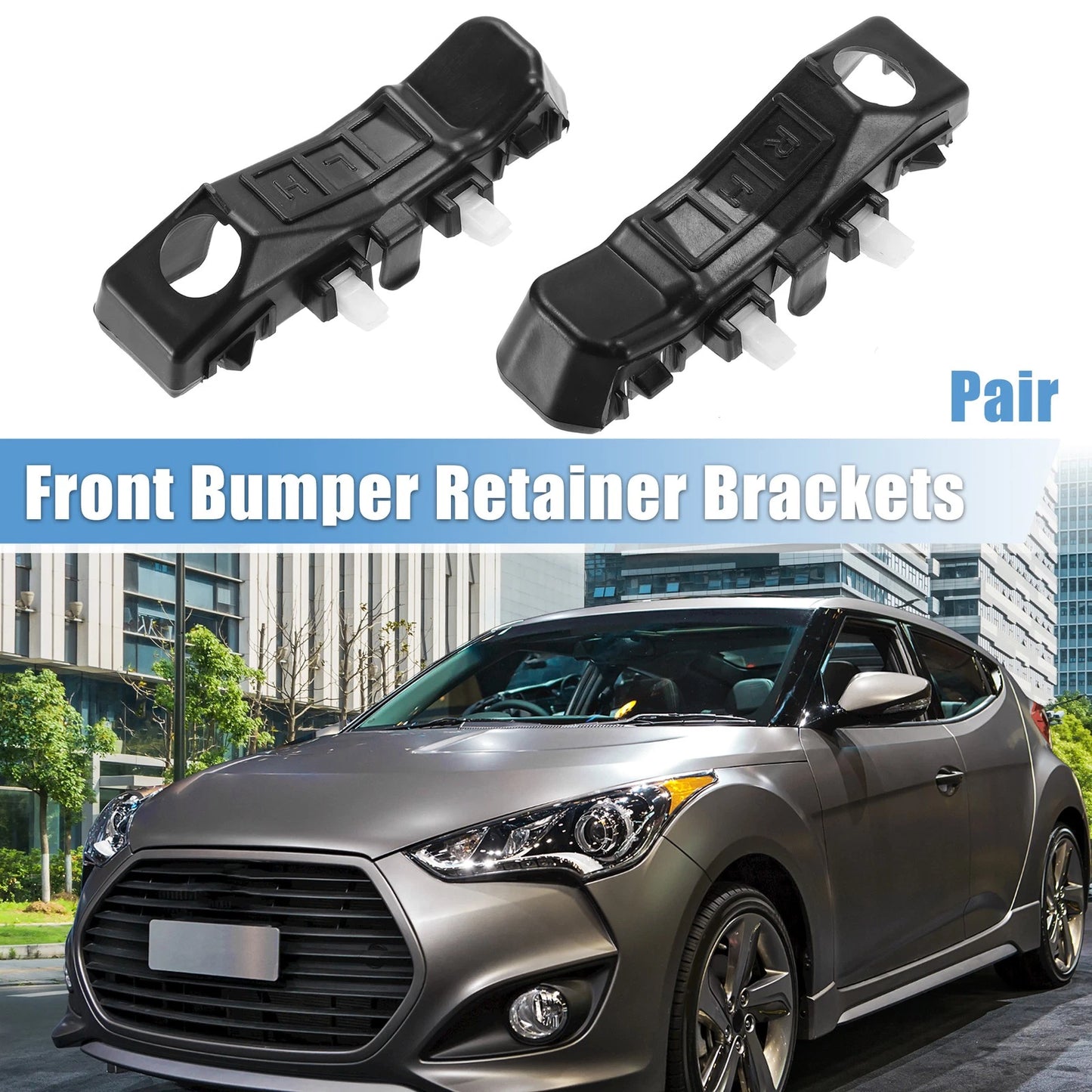1 Pair Front Bumper Bracket for Hyundai Veloster (2012–2017) NO.86514-2V000/86513-2V000