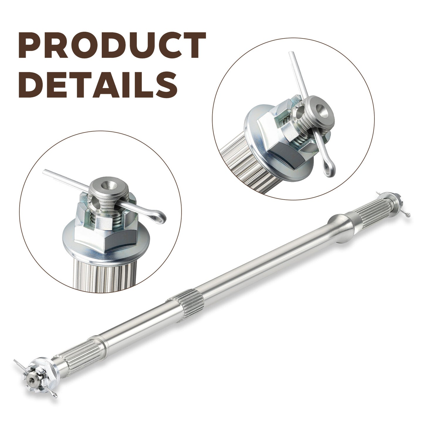 Rear Axle Shaft & Nuts for Honda Fourtrax 250 (1985–1987)