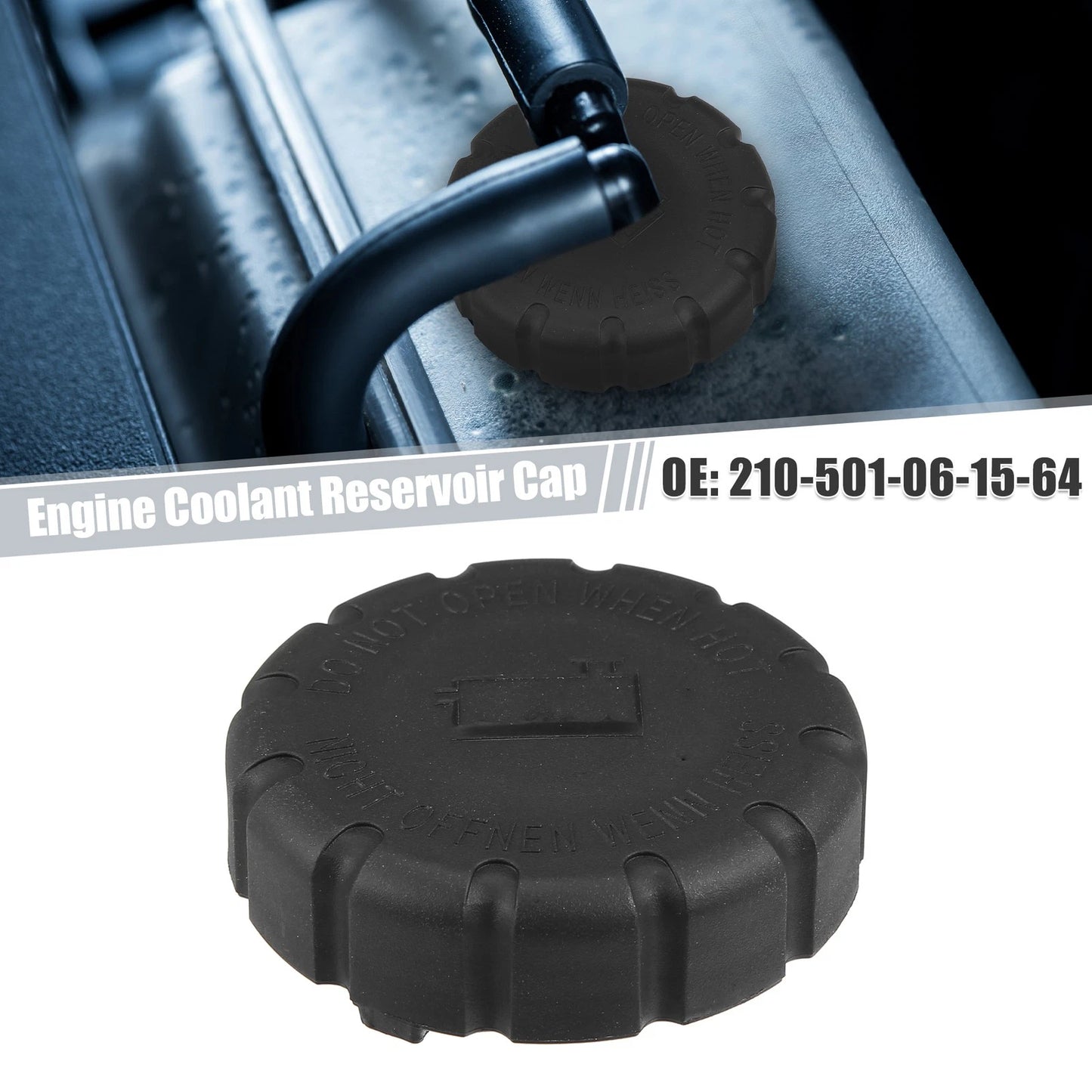 Radiator Coolant Reservoir Tank Cap for Mercedes-Benz W140 W203 (1991–2006)