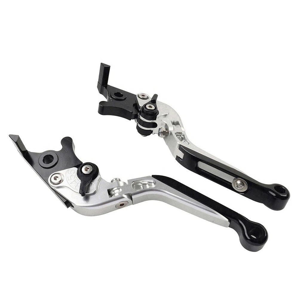 CNC Silver Extendable Brake Clutch Levers for BMW S1000RR S1000R (2015-2019)