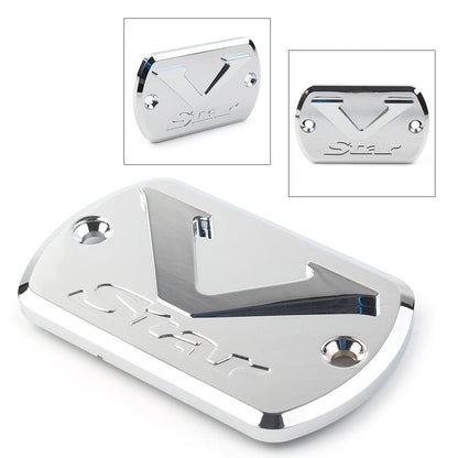 Front Brake Fluid Reservoir Cover for Yamaha V Star XVS 650/950/1100/1300 (Chrome)