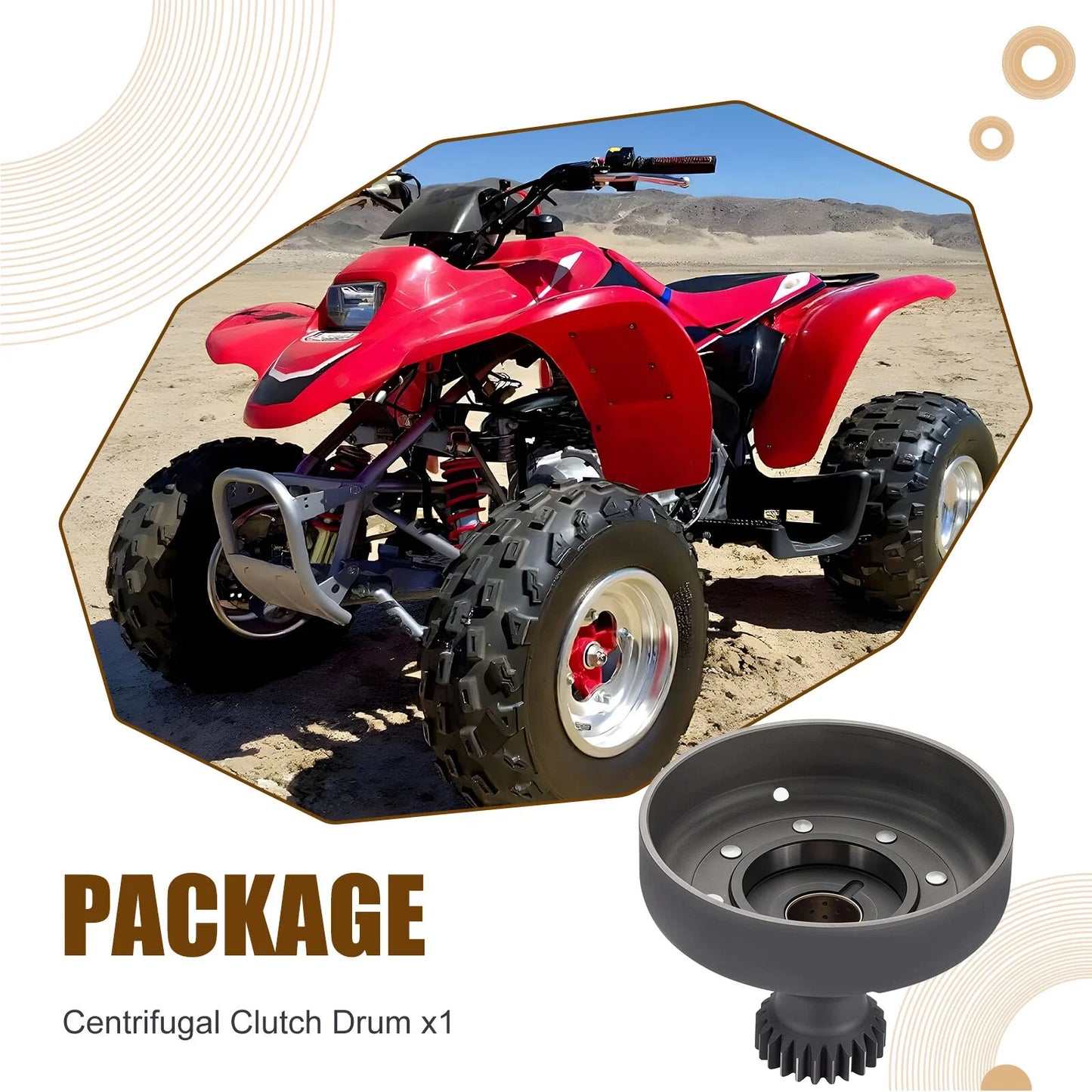 Centrifugal Clutch Drum for Honda TRX200 Recon