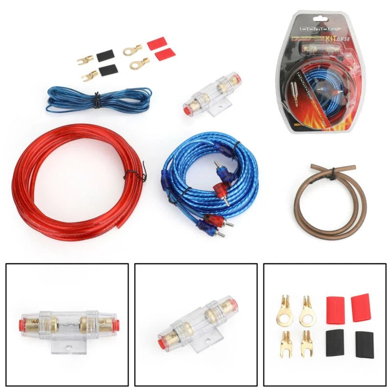 1500W 10 Gauge Amplifier Wiring Kit for Car Audio Systems (Fits Various Models)