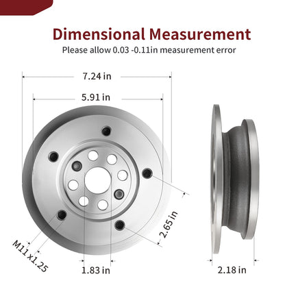 Rear Wheel Hub for John Deere Gator 4X2 4X4 (2003–2019)