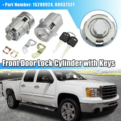 Door Lock Cylinder 1 Pair for Chevrolet GMC (2010-2015)