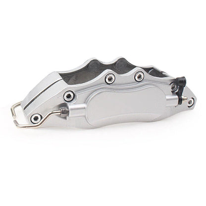 3D Style Car Disc Brake Caliper Covers for Universal Silver (M)