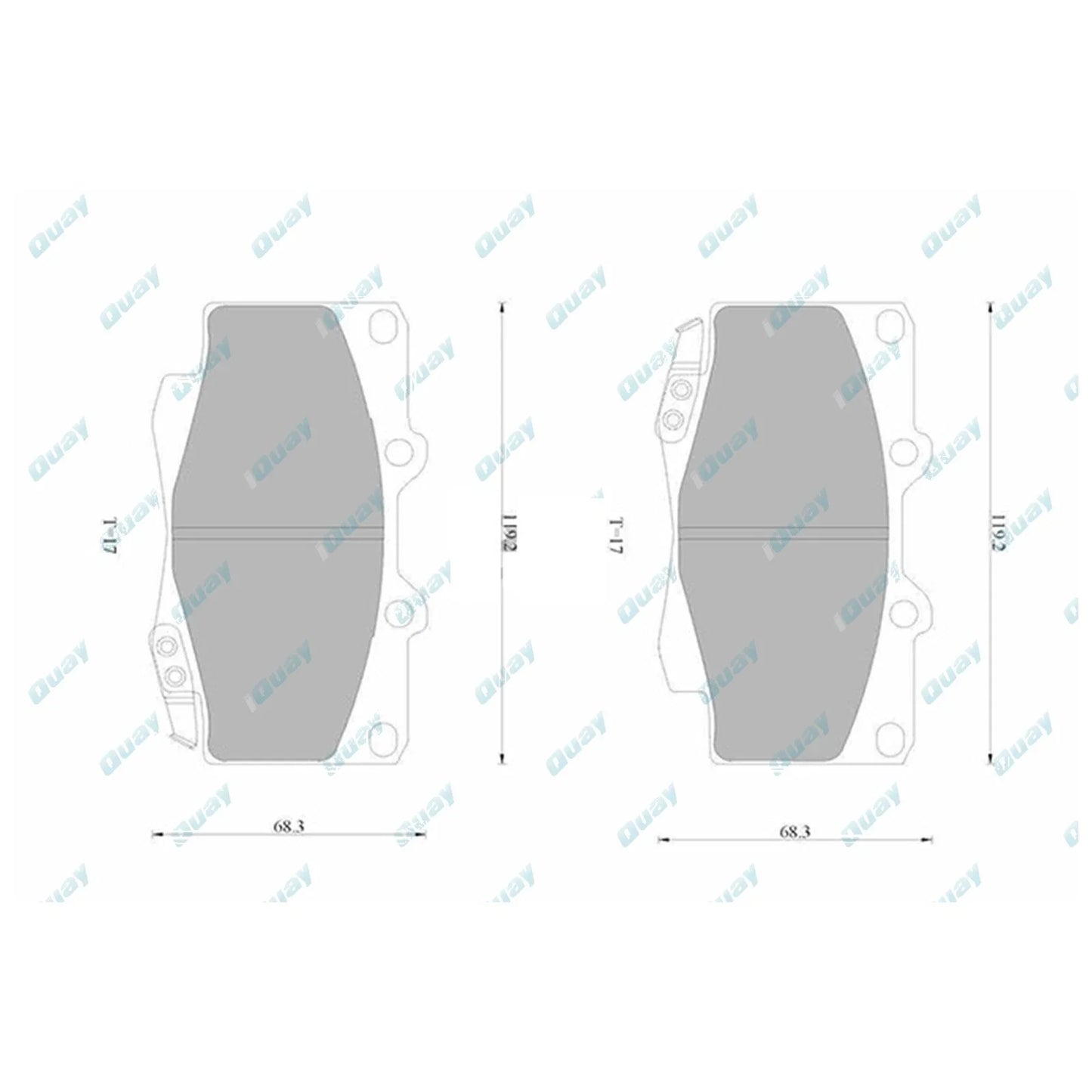 HD Front Disc Brake Pads Set for Hilux GGN25 KUN25 KUN26 TGN26 (2005-2016)