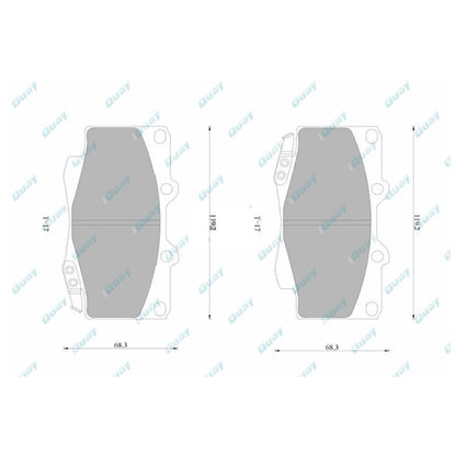 HD Front Disc Brake Pads Set for Hilux GGN25 KUN25 KUN26 TGN26 (2005-2016)