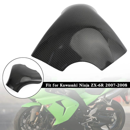 Carbon Fiber Tank Cover Fairing for Kawasaki Ninja ZX-6R (2007–2008)