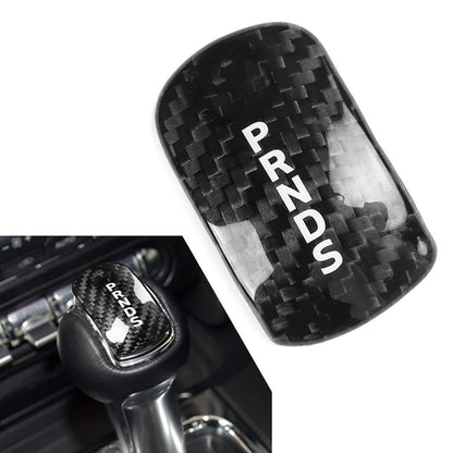 Carbon Fiber Gear Shift Knob Cover for Ford Mustang (2015–2023)