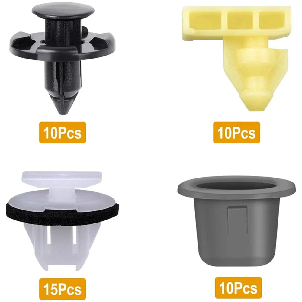 45 Pcs Fender Flare Clips & Wheel Well Clamps for Nissan
