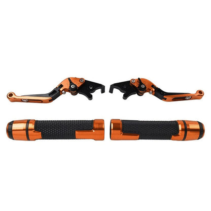Orange Extendable Brake Clutch Levers Grips Set for Kawasaki ZX10R/RR (2004-2023)