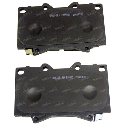 2 Front Drilled Slotted Disc Rotors Brake Pads for Toyota FZJ105 HZJ105