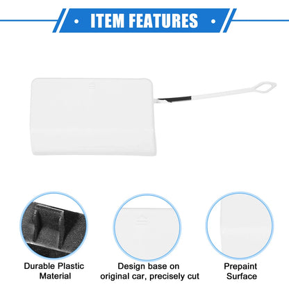 Tow Hook Eye Hole Cover for Mercedes-Benz E-Class (2017-2023) - White Cap