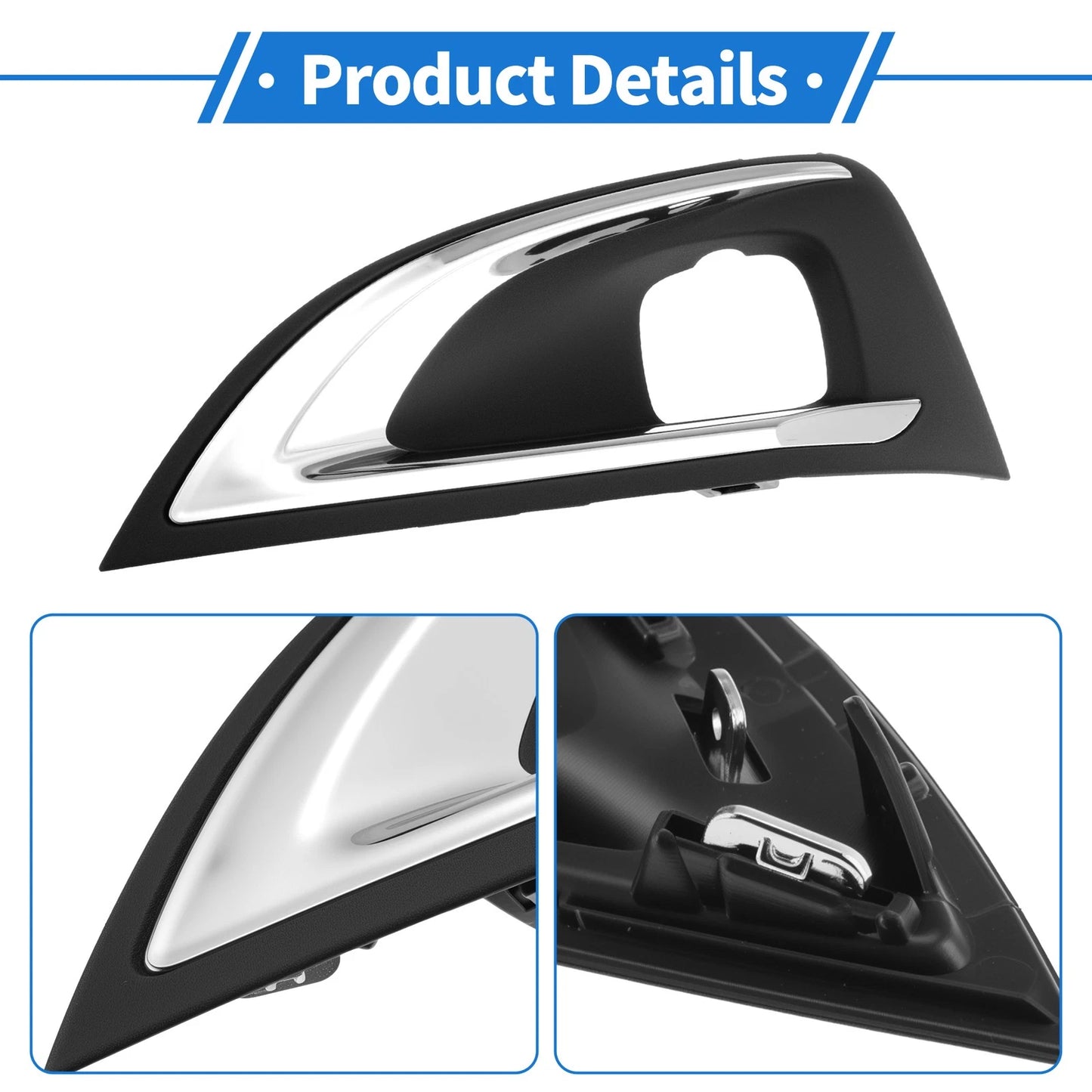 Front Left Fog Light Grille No. 9817136677 for Peugeot 3008 P84 (2016–2019) Black