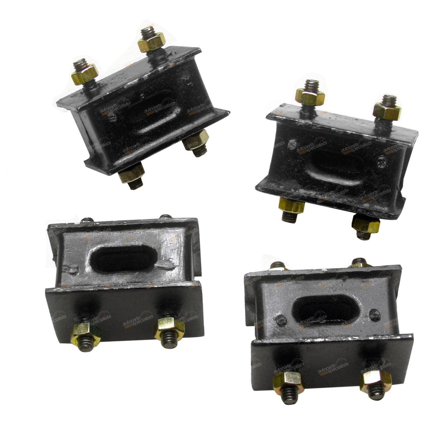 Set of 4 Rubber Exhaust Mounts for Toyota Landcruiser (1975–2007)