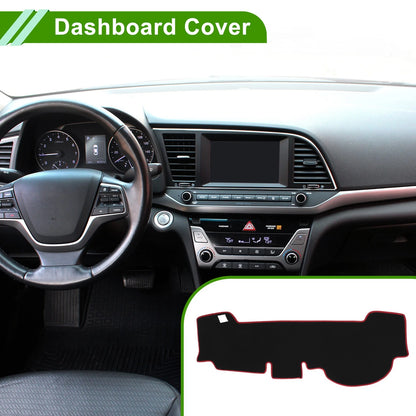Dashboard Cover for Honda N-WGN JH3/JH4 (2019–2024) Black Red Anti-Slip