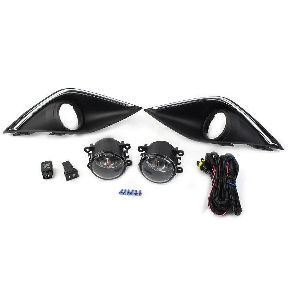 Pair Fog Lights for Mitsubishi Outlander (2016–2019) - Harness & Switch