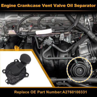 Engine Crankcase Vent Valve Oil Separator for Mercedes-Benz C300 (2015–2021) No.A2760100331