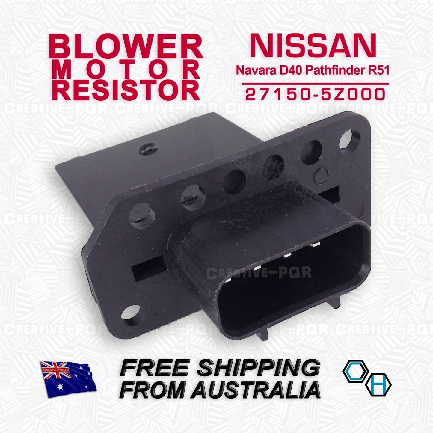 Blower Motor Heater Fan Resistor for Nissan Navara D40 Pathfinder R51 (2005–2013)