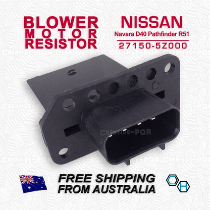 Blower Motor Heater Fan Resistor for Nissan Navara D40 Pathfinder R51 (2005–2013)