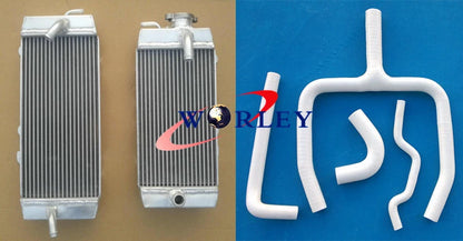 Aluminum Radiator with Green Hose for Kawasaki KXF250 (2009–2011)