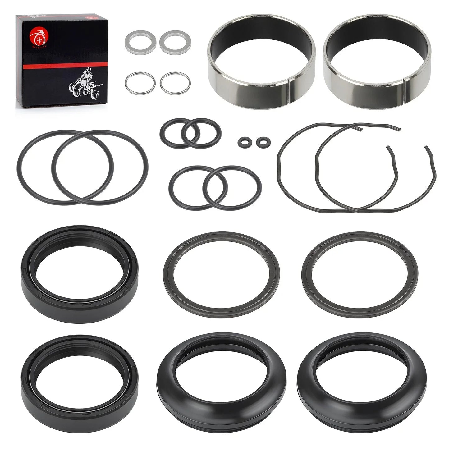 Front Fork Damper Bush w/Dust Seal Kit for Suzuki GSXR600 GSXR750 (2004–2005)