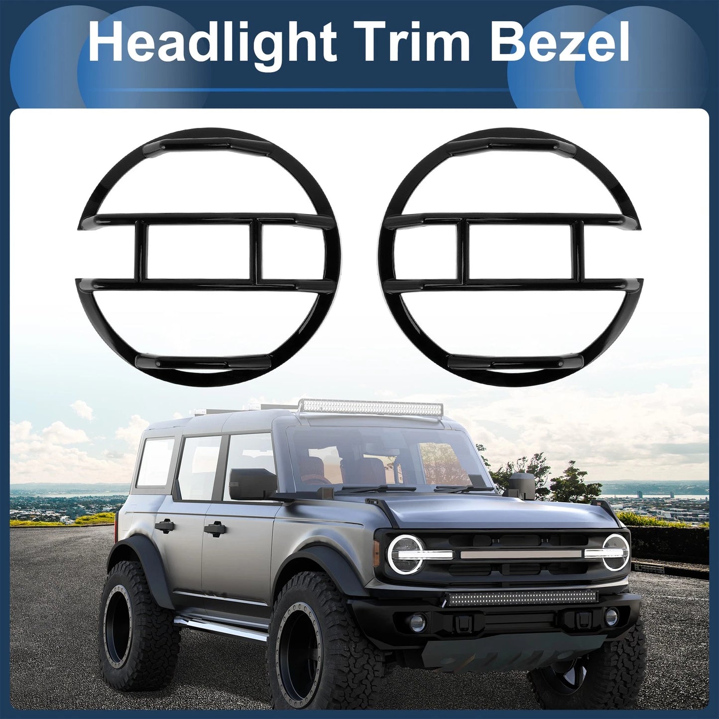 1 Pair Front Left Headlights