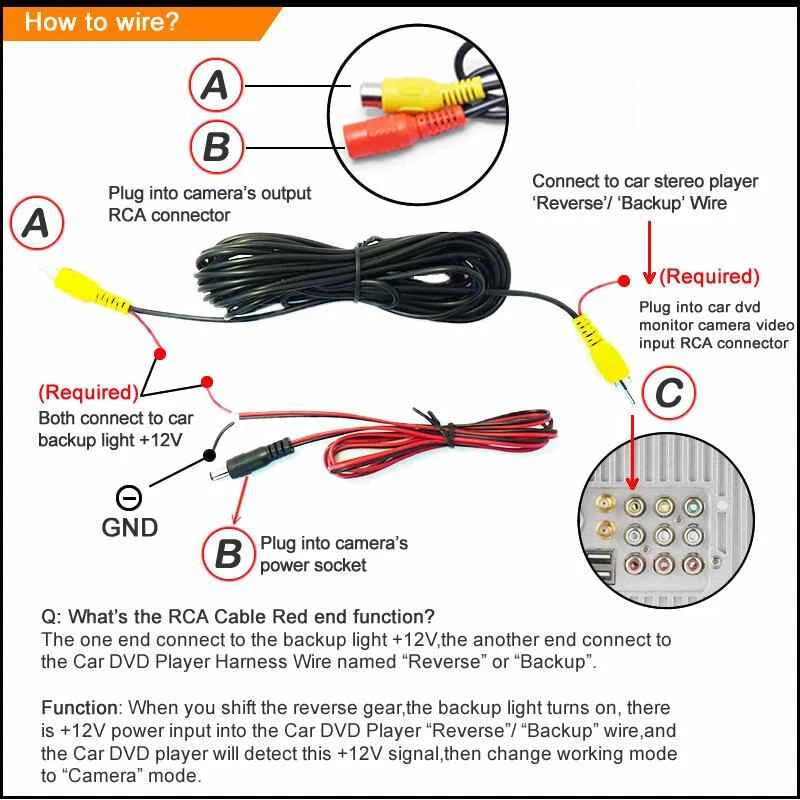 Parking Camera / Car Reverse Rear View Backup Color for Ford F-150 (2022–2023)