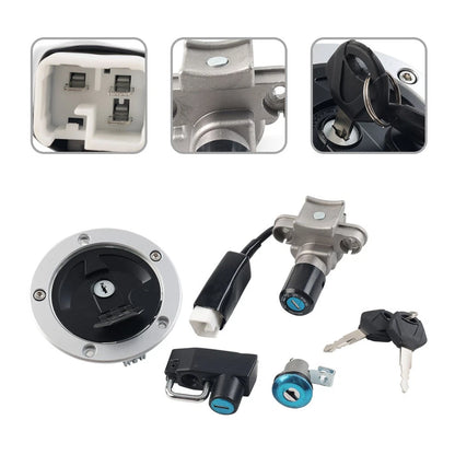 Fuel Gas Cap Ignition Switch Seat Lock Set for Kawasaki KLX230 (2020)