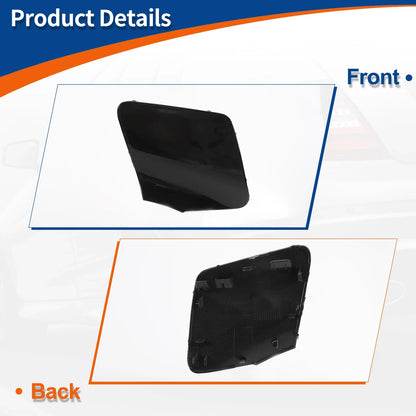 Front Bumper Tow Hook Cover for Mercedes-Benz CLS W218 (2012-2018) Black