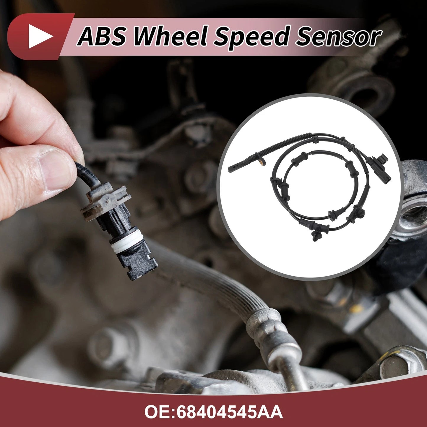 ABS Wheel Speed Sensor No. 68404545AA for Jeep Wrangler JL (2018–2023)