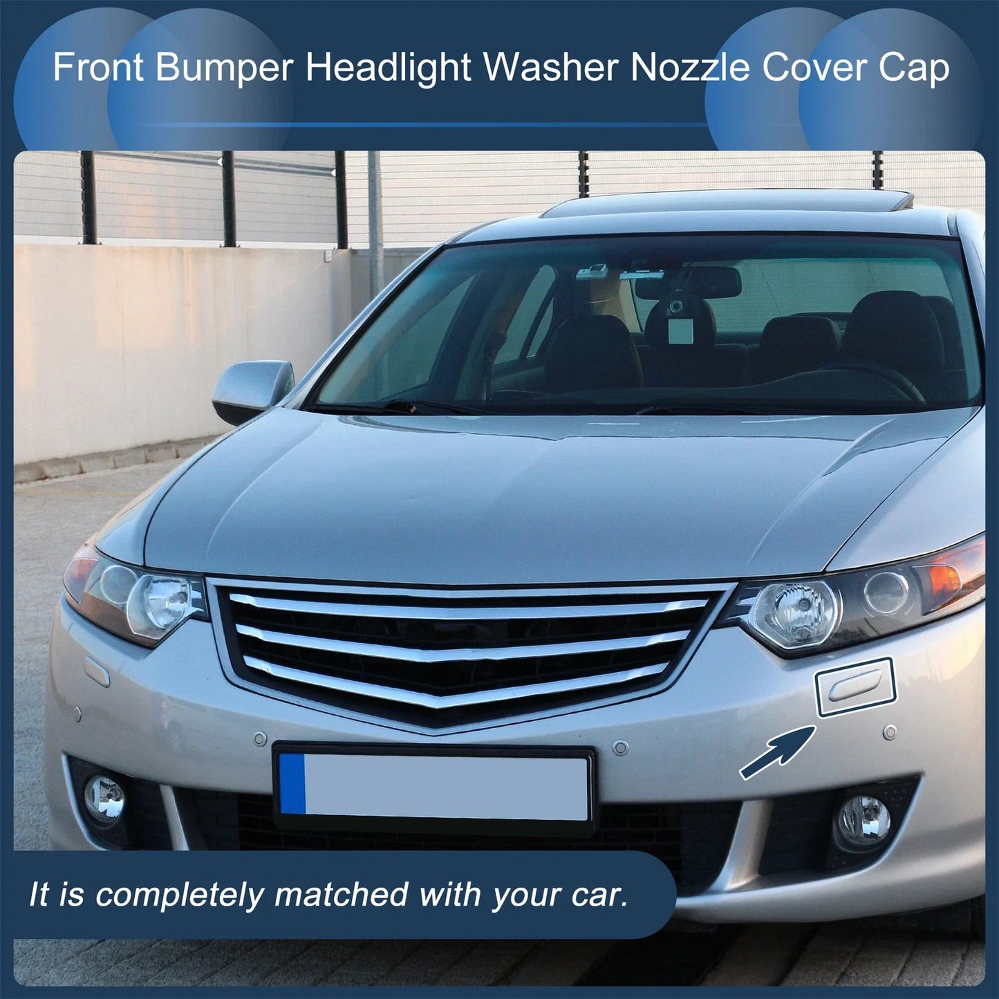 Front Left Washer Nozzle Cover for Honda Accord VIII 2011-2013 Red 1 x