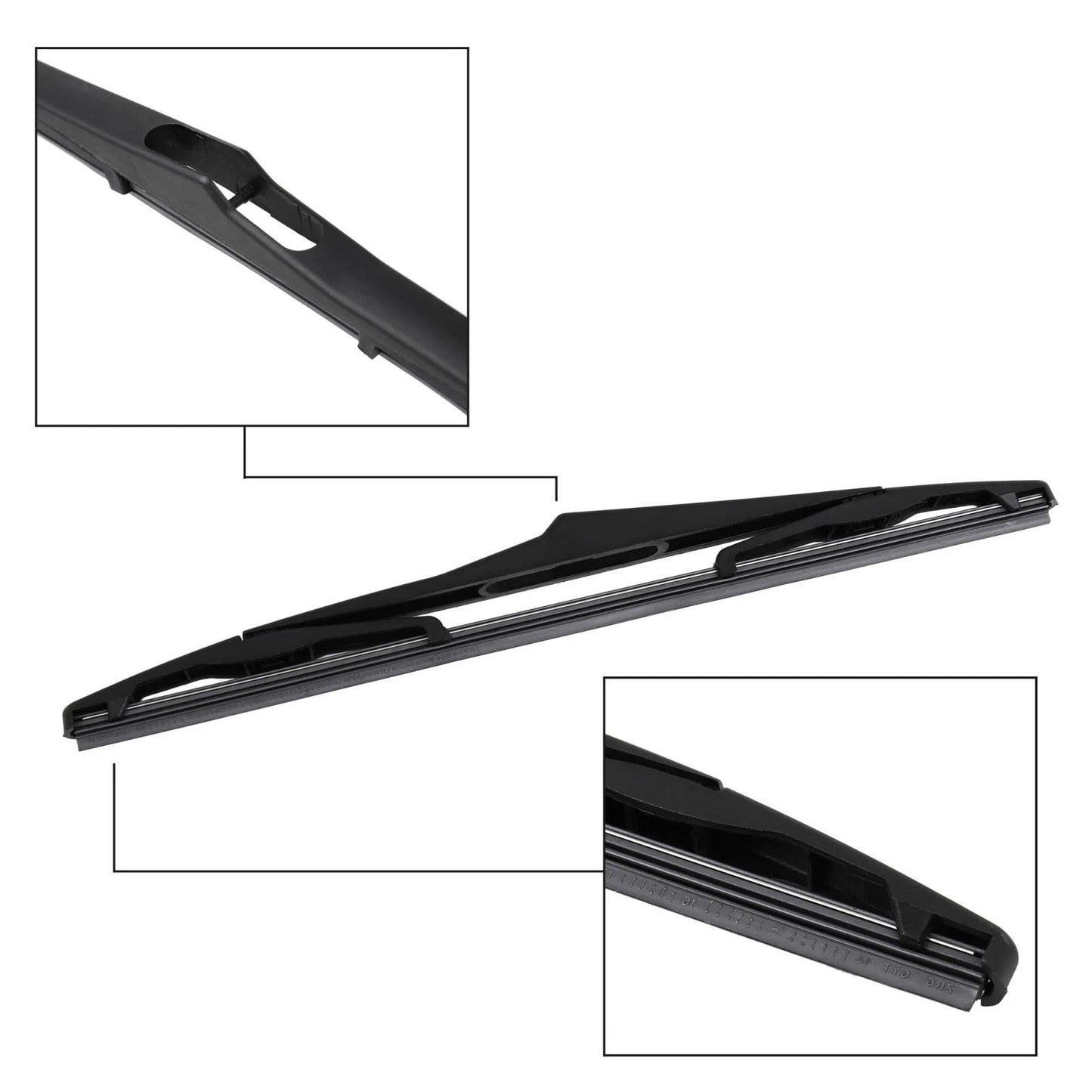 338mm 13" Rear Window Wiper Blade Arm Set for Jeep Wrangler (2007-2018)