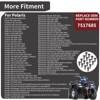 16X Body Rack Bolts for Polaris Sportsman (335–800)
