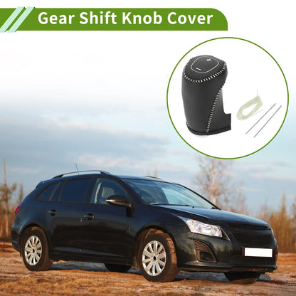 Car Gear Shift Knob Cover for Chevrolet Equinox (2016-2020) - 1 Pc Black Beige