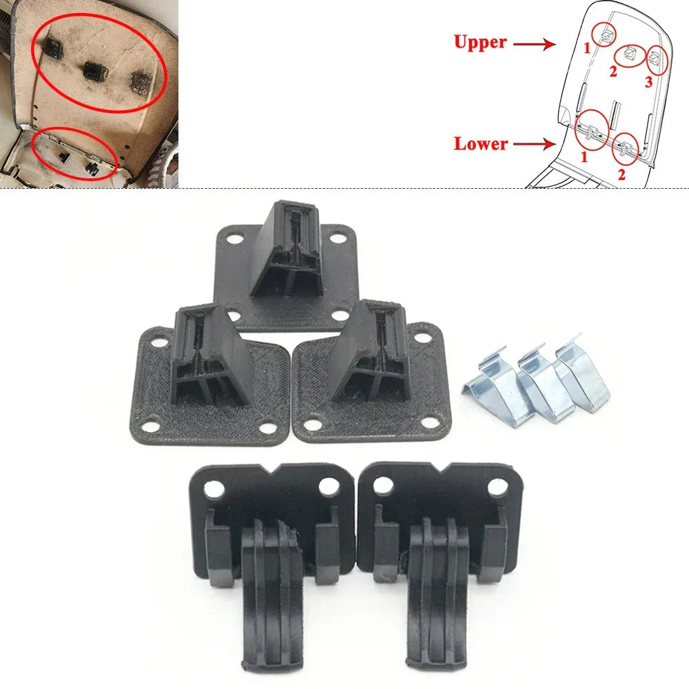 Front Backrest Seatback Cover Buckle Clips for Porsche Cayenne (2003–2010)