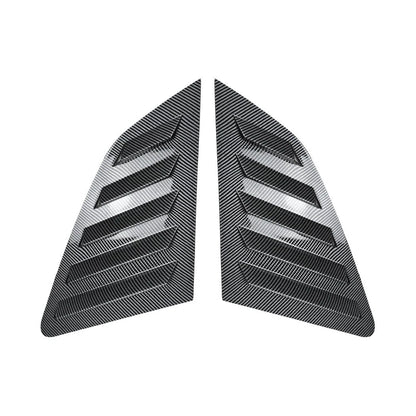 Carbon Style Window Louver Shutter Covers for Audi A3 S3 Sportback (2014–2020)