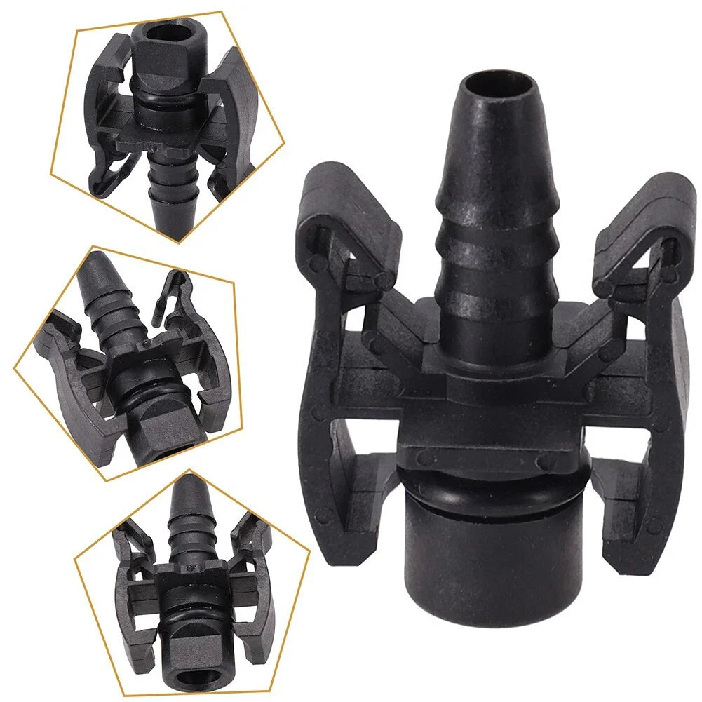 2Pcs Expansion Water Tank Water Hose Straight Connector Accessories for Car