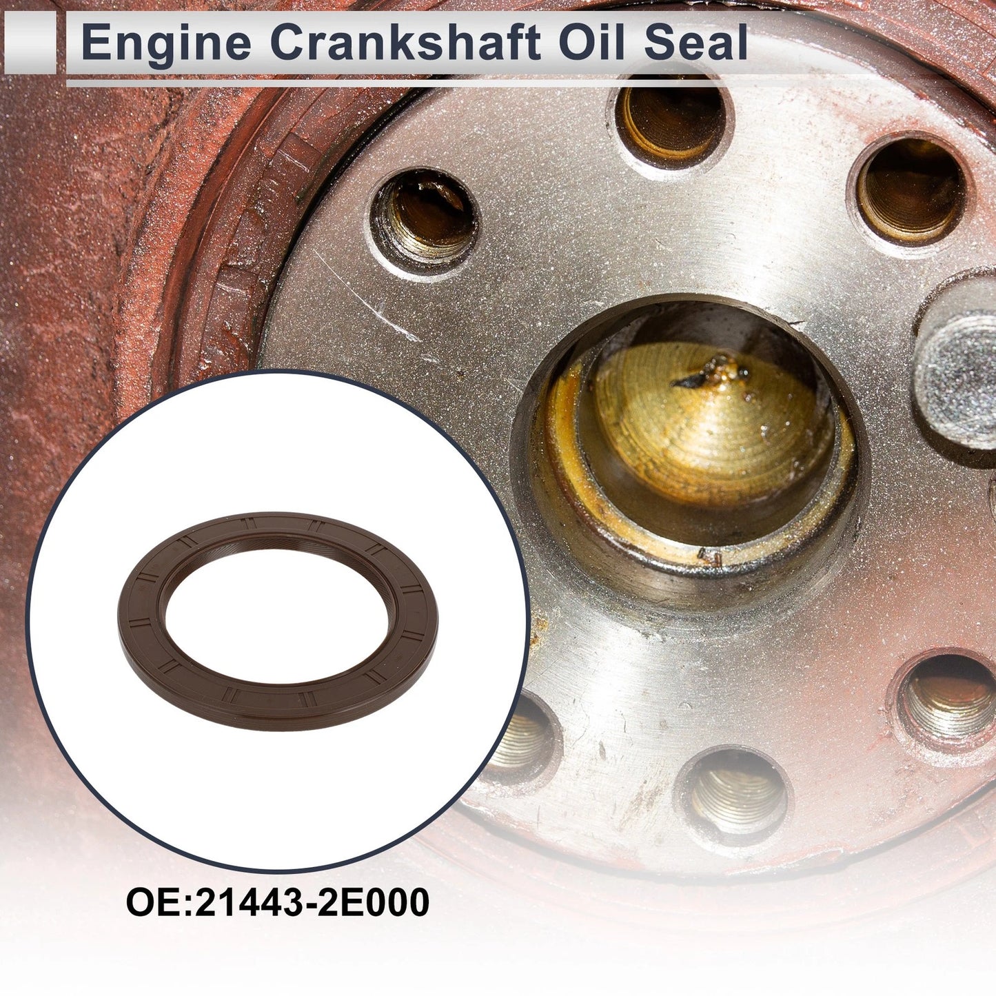 1 Pc Rear Crankshaft Oil Seal for Hyundai Elantra, Kia Soul (2011–2020) No. 21443-2E000