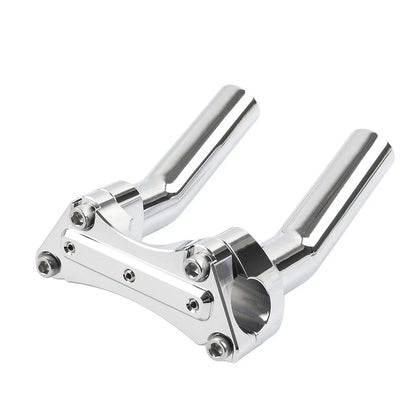 5.5" D Pullback Handlebar Riser Top Clamp for Harley Dyna Sportster XL1200 (1" Bar)