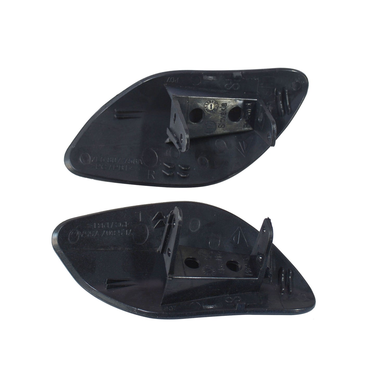 2X Front Headlight Washer Spray Nozzles Caps for Porsche Cayenne (2008–2010)