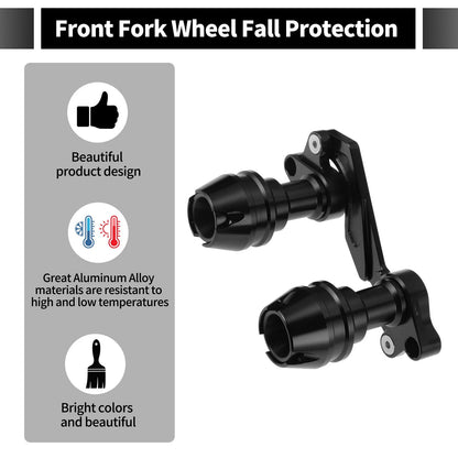 Frame Slider Anti-Crash Protector for Motorcycles 175mm Aluminum Alloy Black