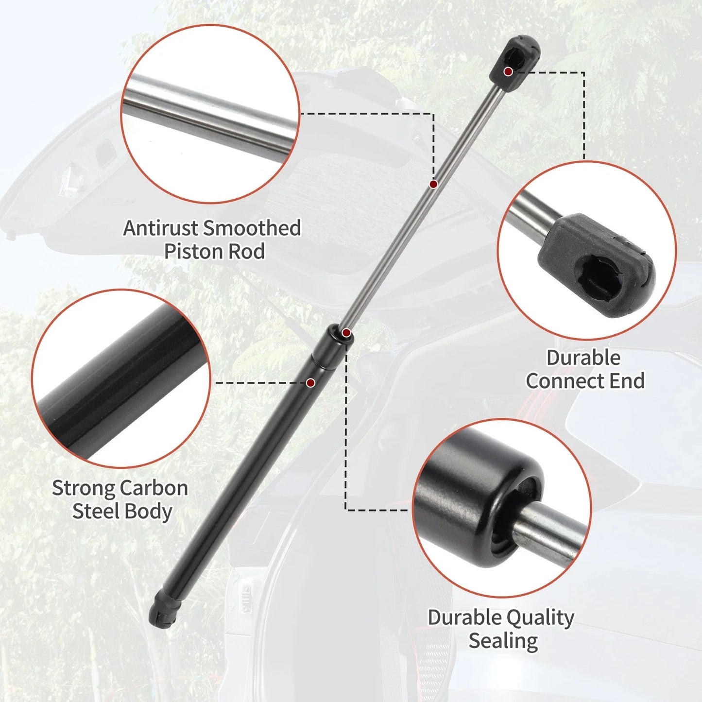 Rear Hatch Lift Supports for Hyundai Accent Hatchback (2012-2017)